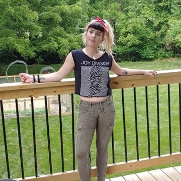 J Brand grunge army green cargo skinny jeans - Picture 2 of 8